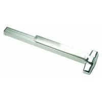This concealed vertical rod exit device from VON DUPRIN features a chrome finish and touchbar style. It includes a night latch outside trim and is ADA compliant. Designed for use on commercial doors up to 3 ft wide, it provides secure egress with concealed vertical rod operation