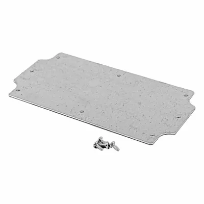 HAMMOND Inner Panel: Back Panel Panel, 5.83 in Overall Ht, 2.99 in Overall Wd, Steel - Interior Mounting Panels