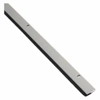 Flat-insert metal leaf weatherstripping with an aluminum flange and neoprene insert. Seals gaps around doors to block drafts, moisture, dust, and insects. Commonly used in commercial and industrial facilities for energy efficiency and indoor climate control