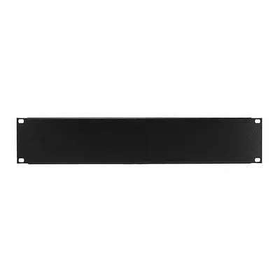 MONOPRICE Blank 2U Panel: 2 Rack Units, 19 in Overall Wd, 3 1/2 in Overall Ht - Blank Filler Panels