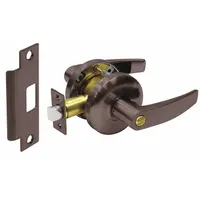 This SARGENT privacy lever lockset features a 6500 Lever style in a Dark Oxidized Satin Bronze, Oil Rubbed Bronze finish. It is ADA compliant and conforms to ANSI F76A function for privacy applications, allowing locking from the interior with emergency release from the outside. Suitable for interior doors such as bathrooms or bedrooms in commercial or institutional settings