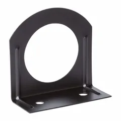 Steel flange for mounting vehicle lights on trucks, trailers, and heavy equipment. Measures 4 1/4 in long, 4 1/8 in high, and 1 7/8 in wide. Provides a secure attachment point for lighting components in fleet and vehicle maintenance applications.