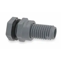 This CPVC through-wall fitting is designed for secure, leak-proof connections in tanks, reservoirs, or vessels. It features a 1-1/4 in female socket inside connection and an EPDM gasket. The CPVC body resists corrosion and chemicals, making it suitable for industrial fluid handling and water treatment applications