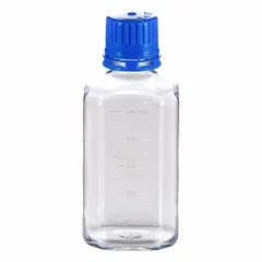 APPROVED VENDOR PETG Media Bottle, 500 mL, Sterile, Tamper Evident Closure, Graduated