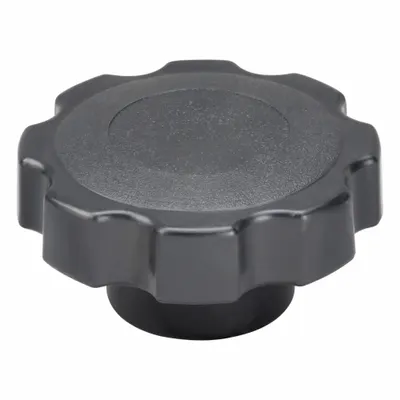 INNOVATIVE COMPONENTS Hand Knob: 8 Point, Plastic w/ Steel Thread, 1/4"-20 Thread - 8-Arm Knobs with Threaded Hole