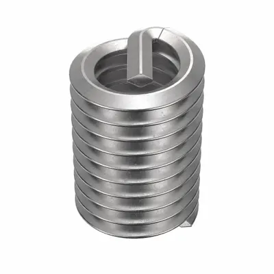HELI-COIL Helical Insert: Tanged Tang Style, Free-Running, 5/16"-18 Thread Size, Plain - Free-Running Tanged Helical Inserts