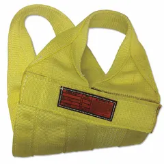 This Type 8 web sling is constructed with 2 plies of nylon in a continuous eye design, featuring a wear-resistant tag. With a sling length of 6 ft, eye length of 24 in, and sling width of 16 in, it is suited for heavy lifting and rigging tasks in industrial environments such as construction, manufacturing, and warehousing.