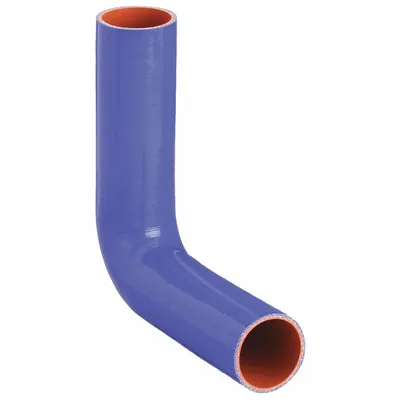 FLEXTECH Elbow Hose: 3/4 in Hose Inside Dia., 20 in Hose Lg, Blue, Silicone - Silicone SAE J20 90° Elbow Heater Hoses