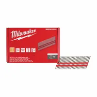 MILWAUKEE Duplex Nails: Duplex Nails, Flat, Smooth, 2 7/8 in Overall Lg, 0.131 in Shank Dia, Steel (MPN MDP8D-2000)