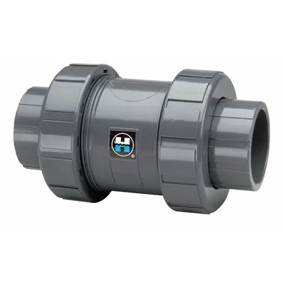 HAYWARD Check Valve: Ball, Inline Valve Body, CPVC, 3 in Pipe Size, FNPT x FNPT - CPVC Ball Check Valves