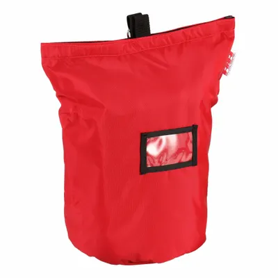 R&B FABRICATIONS Tote Bag: Nylon, Red, 1,000 cu in Interior Volume, Hook-and-Loop, 9 in Lg - Air Mask & Canister Bags