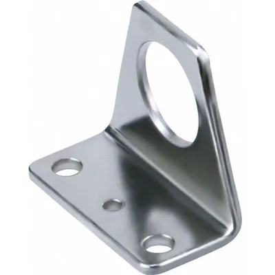 SPEEDAIRE Foot Bracket: Flange/Foot Mount Type, Fits 10 mm Bore Dia, Stainless Steel - Foot Mounting Brackets