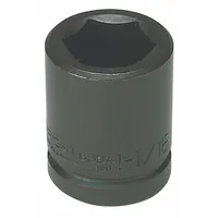 WRIGHT TOOL Impact Socket: 3/4 in Drive Size, SAE, 2 11/16 in Socket Size, 6-Point, Std, Black Oxide (MPN 68108)