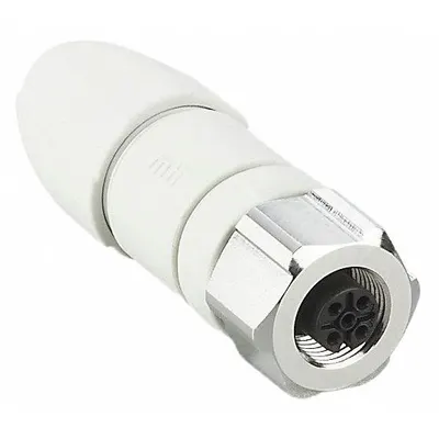 IFM Circular Connector: A Coded, 5 Socket, M12 Female Thread, IP65/IP67/IP68/IP69K - Field-Wireable Washdown-Rated M12 Circular Connectors
