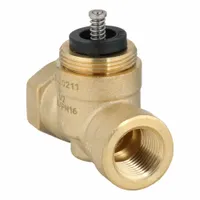 Hydronic Globe Valve: 2-Way, 2.5 CV Flow, 1/2 in Female NPT, Brass Body, Stainless Steel Stem, NC (MPN 599-00211)