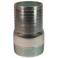 This multipurpose barbed combination nipple is constructed of steel x steel with a rigid design. It features a hose barb x NPT connection and a fitting size of 4-1/32 in x 4-17/32 in. Suitable for air, water, and chemical transfer applications requiring a secure, leak-resistant coupling.