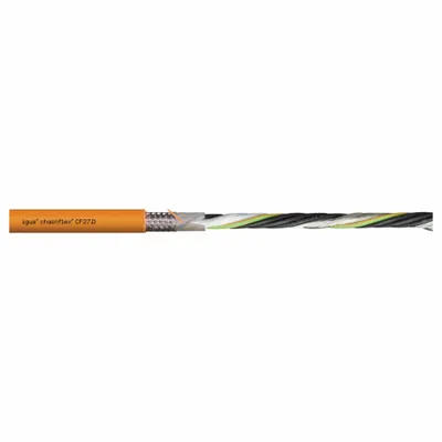 CHAINFLEX Servo Motor Cable: (4) 6 AWG (16.0)/(2) Shielded Twisted Pr 16 AWG (1.5) - Servo VFD Power Cables