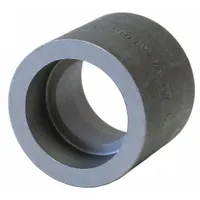 This steel socket weld pipe fitting features female socket connections on both ends, sized 1/2 in x 1/4 in. Rated for a maximum operating pressure of 2000 psi at 150°F, it is used in high-pressure fluid or gas piping systems for joining steel pipes