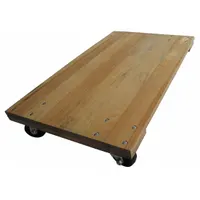 APPROVED VENDOR General Purpose Dolly: 1,000 lb, 30 in L x 18 in W x 5 in H Deck, Smooth, (4) Swivel