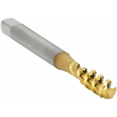 OSG Spiral Flute Tap: #10-24 UNC, 2B, 3 Flute, Bottoming Chamfer - General Purpose Spiral-Flute Taps
