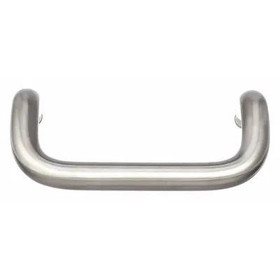 SUGATSUNE Offset Door Pull, Stainless Steel, Silver, 2 in Height, LF-12-96 - Offset Door Pulls