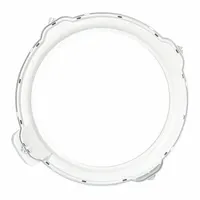 OEM tub ring for washing machines, seals the top of the outer tub assembly to prevent water leaks during wash and spin cycles. Helps secure the tub cover for proper machine operation in residential laundry appliances