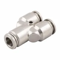AIGNEP Push-Fit Wye Fitting: 12 mm OD x 12 mm Pipe x 12 mm OD x 12 mm OD Size, Stainless Steel (MPN 60310X-12)