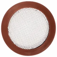 Cam and Groove Gasket: 1/2 in For Coupling Size, Brown, 1 in Outside Dia, Flat with Screen, FKM (MPN ZUSA-CAM-V20S-1/2)