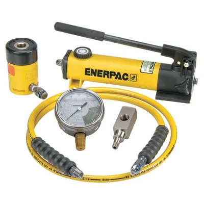 ENERPAC SCH121H Hollow Ram & Pump Set, 12 ton Capacity, 1 5/8 in Stroke - Hollow Ram & Pump Sets