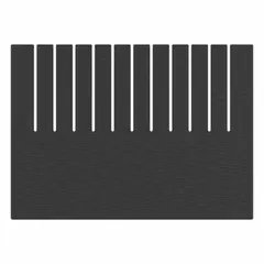 This black plastic divider is designed to subdivide ESD containers, specifically the LEWISBINS DC3120-XL model. It measures 15 3/4 in x 11 3/8 in and is used for organizing small electronic components in static-sensitive environments. Sold in a pack of 25.