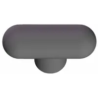 INNOVATIVE COMPONENTS Hand Knob: T, Plastic w/ Steel Thread, 3/8"-16 Thread, 2.27 in Dia (MPN GN6C----TR6--21)