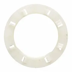 OEM replacement agitator cam for Whirlpool washing machines and dryers. Reduces friction between moving parts to support smooth operation during wash cycles. Fits specific Whirlpool models.