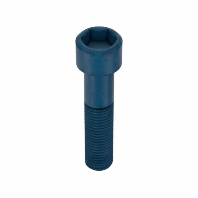METRIC BLUE Socket Head Cap Screw: M20x2.50 Thread Size, 90 mm Lg, Std, Blue Phosphate - Metric System Standard Socket Head Cap Screws