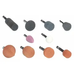 Abrasive Point Set, 50-Piece, Cylinder Head, Ceramic, 1 in, 3/4 in, 1 1/4 in, 11/16 in Head Widths