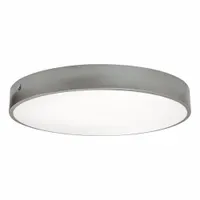 LED Flush Mount: 19 in Dia, Satin Nickel, 2 1/2 in Ht, 2,000 lm, 2700K/3000K/3500K/4000K/5000K, 30 W (MPN BAYF19LAJUDSN)