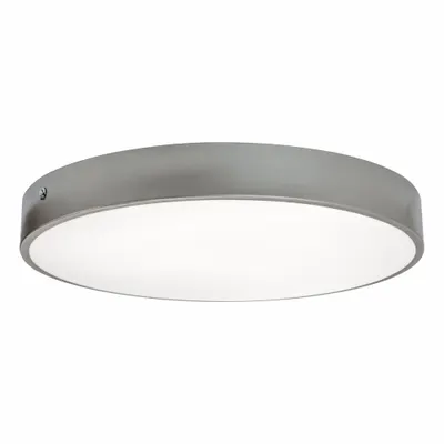 AFX INC. Flush Mount: 19 in Dia, Satin Nickel, 2 1/2 in Ht, 2,000 lm, 2700K/3000K/3500K/4000K/5000K - Bailey Flush-Mount Lights