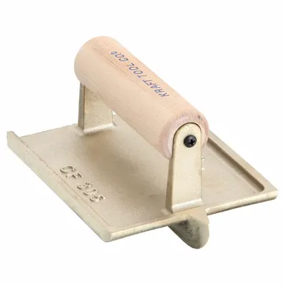 KRAFT TOOL Concrete Groover: Bronze, 6 in Blade Lg, 4 1/2 in Blade Wd, Wood - Handheld Groovers