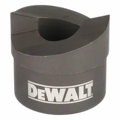 Hydraulic knockout punch for creating round holes in steel sheet metal up to 10 ga. Nominal size 1 1/4 in. Used in electrical and construction applications for installing conduit, cable, or piping through metal enclosures and panels.