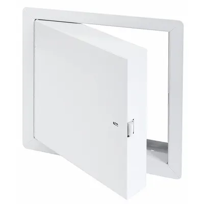 TOUGH GUY Access Door: 18 in Ht, 18 in Wd, Piano Hinge, Exposed Flange, Steel, Powder Coated - Locking Access Doors