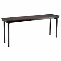 NATIONAL PUBLIC SEATING Folding Table: Rectangle Table Shape, Mahogany Tabletop, 18 in Dp, 72 in Wd (MPN MSFT1872MDPEMY)