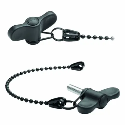 ELESA Tethered Wing Knob with Threaded Stud - Tethered Wing Knobs with Threaded Stud
