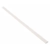 Self-adhesive silicone smoke seal with bulb shape for sealing gaps in doors and frames. Clear color, standard adhesive bond, 25 ft overall length. Used in commercial and industrial facilities to block smoke and fire spread, supporting passive fire protection