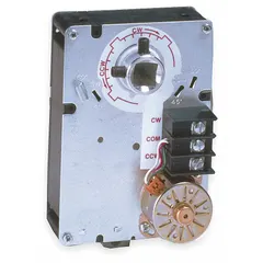 This non-spring return actuator is designed for operating dampers and valves in HVAC systems. It features a 90° stroke with CW/CCW rotation, 35 in-lb torque, and floating point/on/off control. The aluminum hub shaft and screw terminals facilitate installation, and the included auxiliary switch provides end-of-travel indication. Suitable for building automation and air-handling applications.