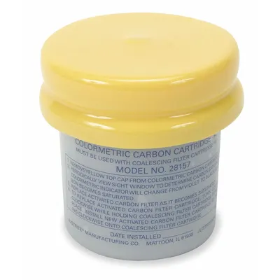 JUSTRITE Colormetric Carbon Replacement Filter for HPLC Waste Cans - Coalescing/Carbon Filters for HPLC Waste Cans
