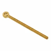 AMPG Fixed Rod End: Brass, Plain, 6 in Hole Center-to-End Lg, Right Hand, 5/16"-18 Thread Size (MPN ZEB88-BR)