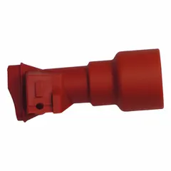 This swivel exhaust assembly is a replacement part for compatible random orbital sanders. It routes exhaust from the sander into a central vacuum system, aiding dust extraction during sanding operations.