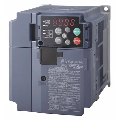 FUJI ELECTRIC Variable Frequency Drive: In Phase Three, Out Phase Three, 40 hp, No Bypass - Fuji FRENIC Ace