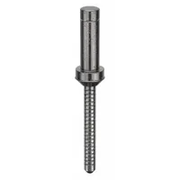 Inch-dimensioned blind rivet with a dome head profile, 0.25-inch diameter, 1.667-inch overall length, and 41/64-inch body length. Supplied in a 10-pack. Used for fastening materials where only one side is accessible, such as in sheet metal and general fabrication