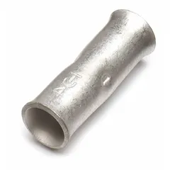 Splice connection for joining 4/0 AWG battery cables in heavy-duty electrical systems. Copper contact material ensures conductivity and corrosion resistance. Used for permanent cable joining in battery and power distribution circuits.