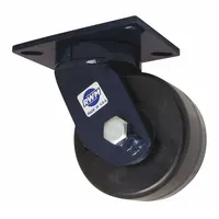 RWM Plate Caster: Swivel, Phenolic, 10 in Wheel Dia, 3 in Wheel Wd, 12 1/2 in Mounting Ht, Roller (MPN 76-DUR-1030-S)
